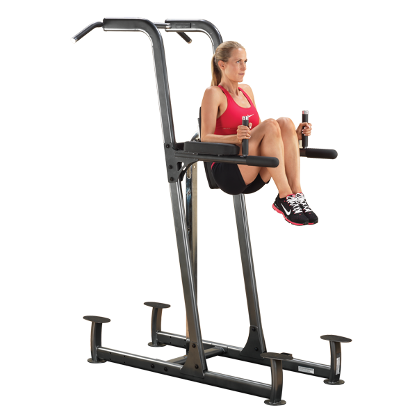 Body Solid FCD Fusion Vertical Knee Raise Dip Pull-Up Station by Body Basics