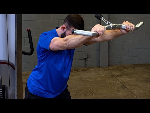 Video Of A Man Using The Body-Solid Aluminum Double Swivel Bar