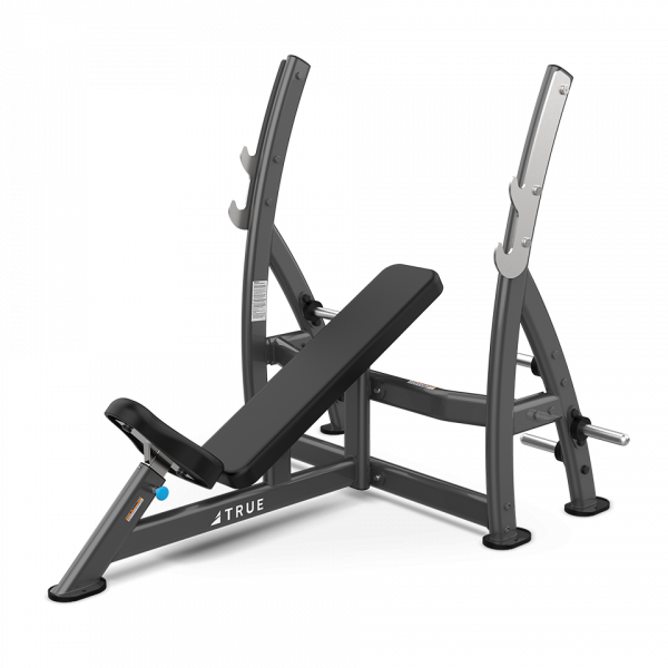 True XFW-7200 Incline Press Bench with Plate Holders