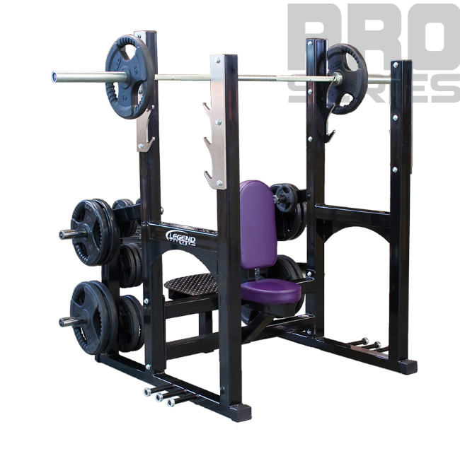 Legend Pro Series Olympic Shoulder Bench Side View