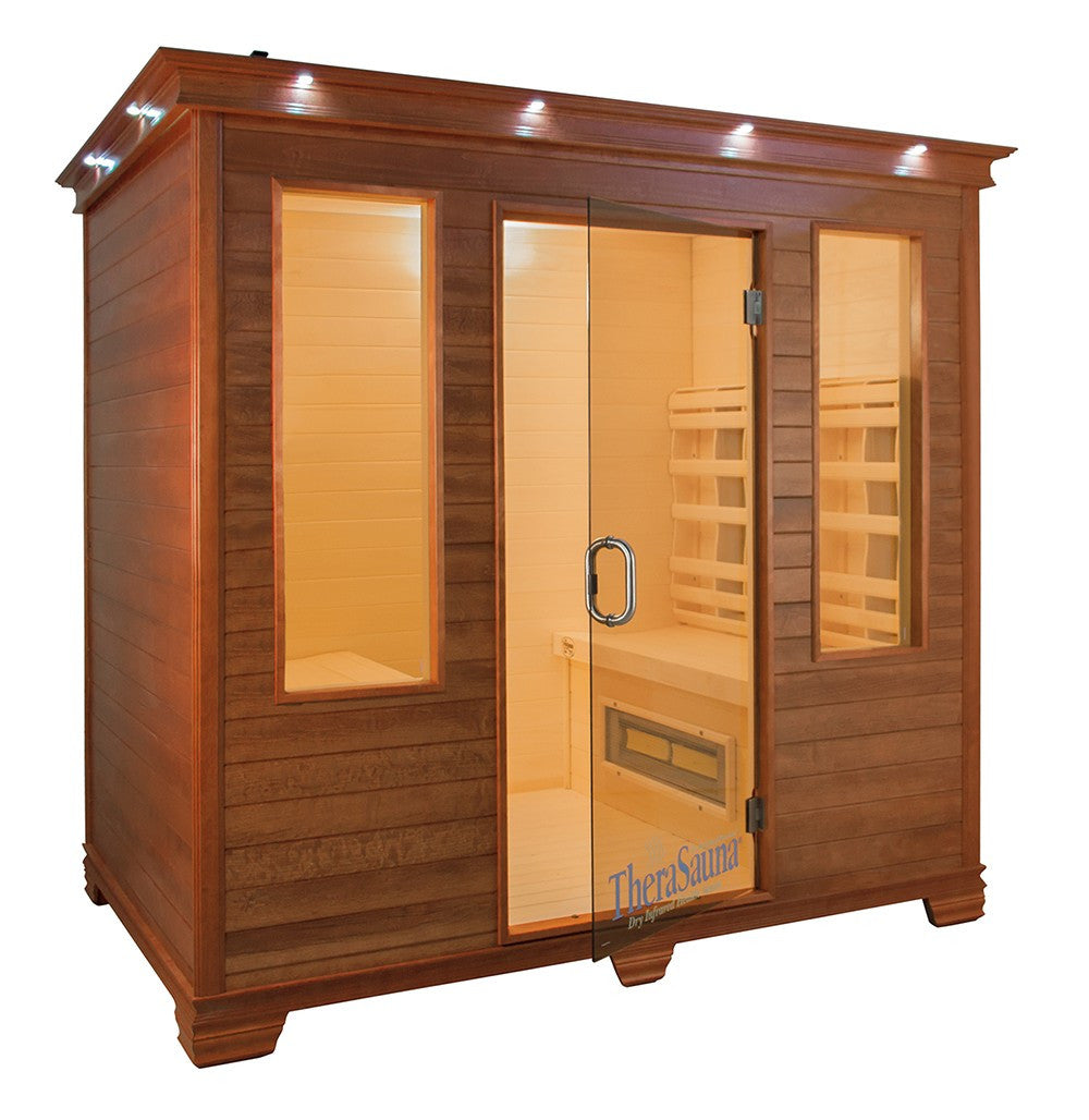 TheraSauna TS7554 Four Person Opposite Facing Infrared Health Sauna